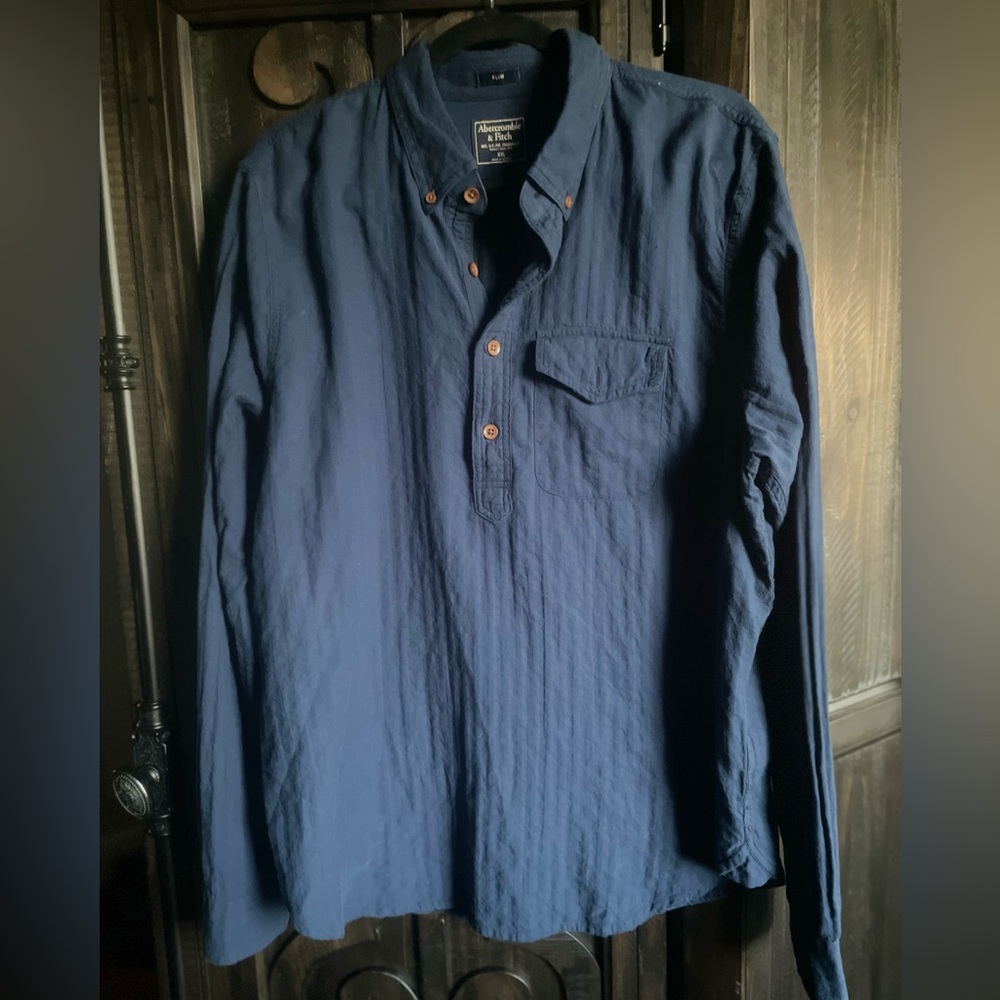 Men’s Abercrombie & Fitch long sleeve button up collar xxl